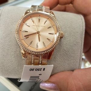 Michael Kors Rose Gold Woman's Watch New With Tags